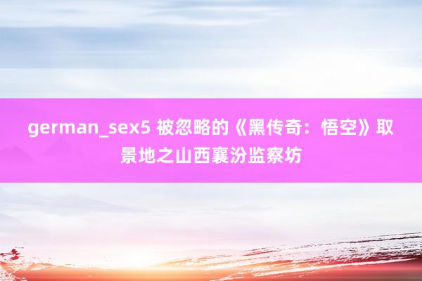 german_sex5 被忽略的《黑传奇：悟空》取景地之山西襄汾监察坊